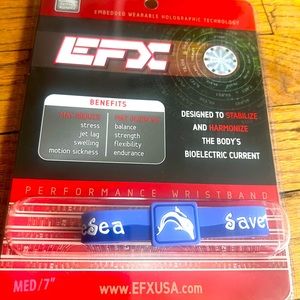 EFX save the sea hologram bracelet blue size Med